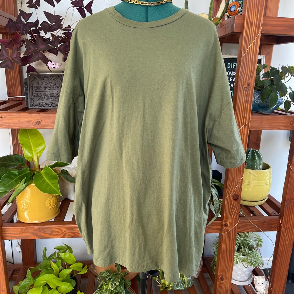 Olive Green Women's Top